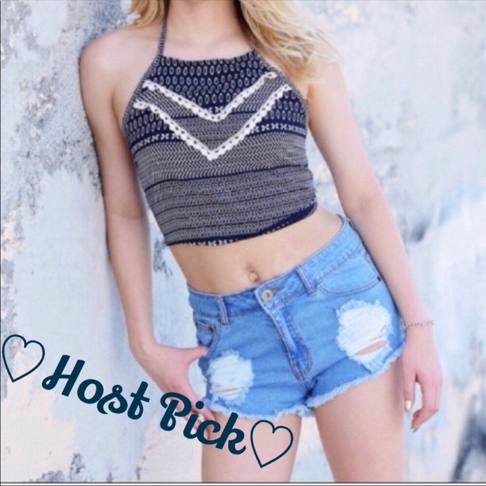 👙 HP!!! 👙 Distressed High Waisted Jean Shorts